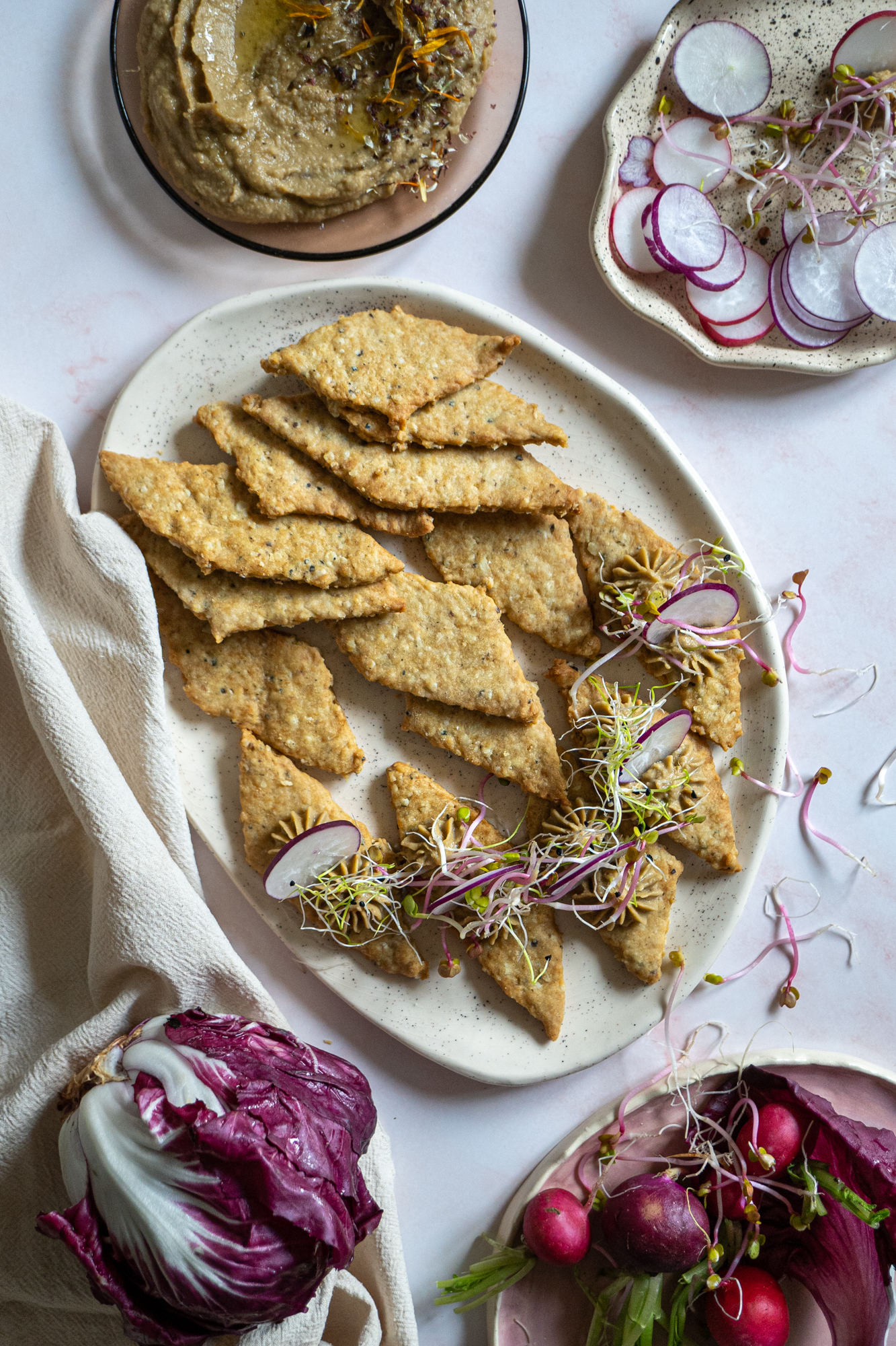 recette vegan crackers poivre craime blog culinaire